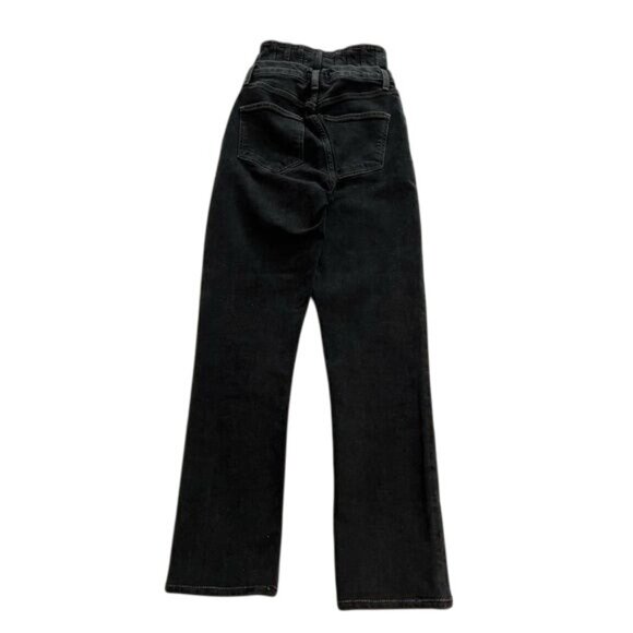 AGOLDE Remy Orbital Corset High Rise Straight Leg Jeans in Washed Black - Picture 3 of 6